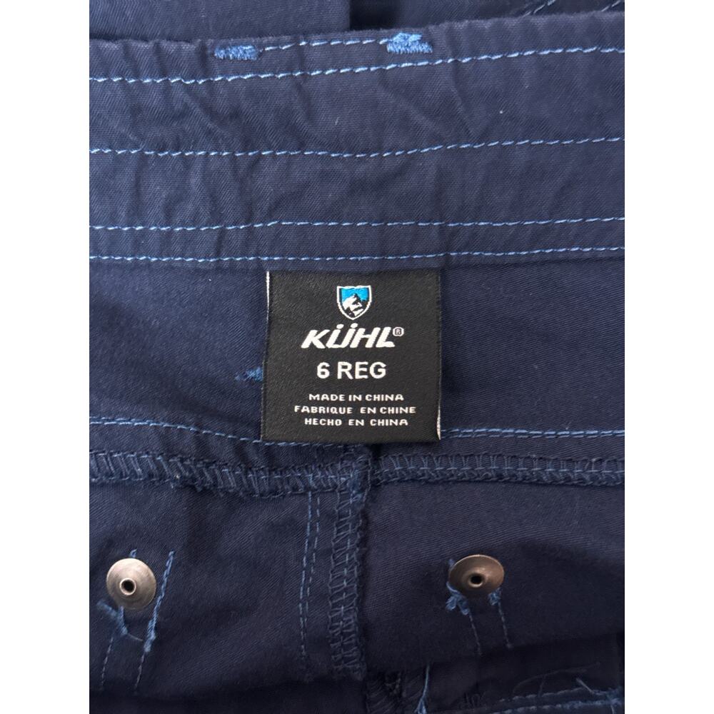 Kuhl Free Range Pants 6 Womens Blue Nylon Cotton Full Length Utility Trekking - Picture 6 of 8